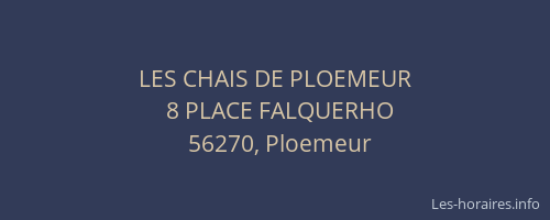 LES CHAIS DE PLOEMEUR
