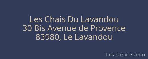 Les Chais Du Lavandou