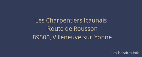 Les Charpentiers Icaunais