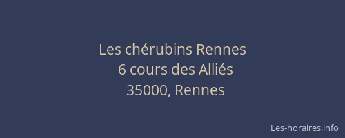 Les chérubins Rennes