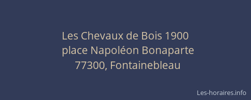 Les Chevaux de Bois 1900