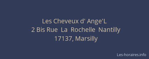 Les Cheveux d' Ange'L