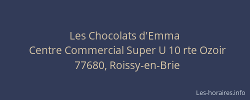 Les Chocolats d'Emma