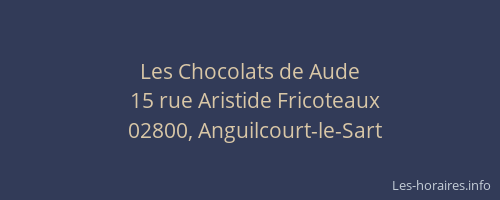 Les Chocolats de Aude
