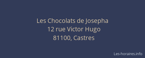 Les Chocolats de Josepha