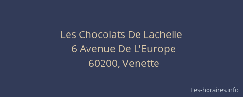 Les Chocolats De Lachelle