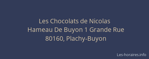 Les Chocolats de Nicolas