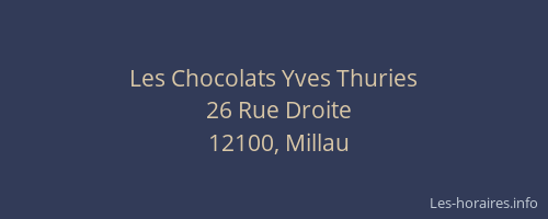 Les Chocolats Yves Thuries