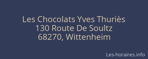 Les Chocolats Yves Thuriès