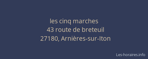 les cinq marches