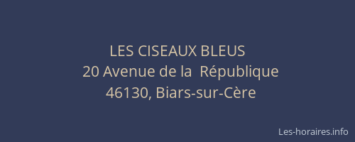 LES CISEAUX BLEUS