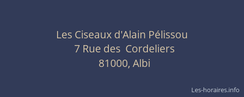 Les Ciseaux d'Alain Pélissou