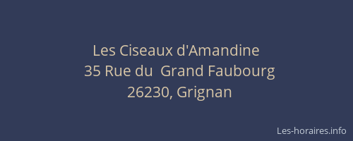 Les Ciseaux d'Amandine
