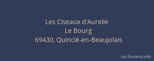 Les Ciseaux d'Aurelie
