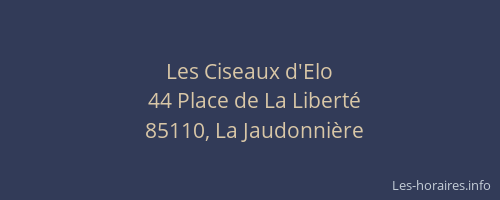 Les Ciseaux d'Elo