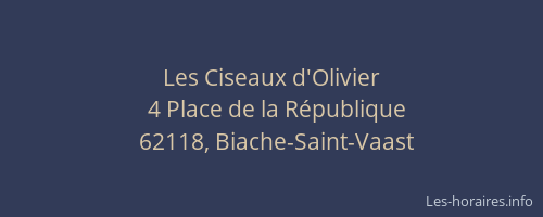 Les Ciseaux d'Olivier