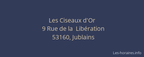 Les Ciseaux d'Or