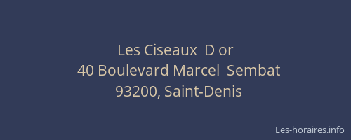 Les Ciseaux  D or