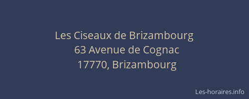 Les Ciseaux de Brizambourg