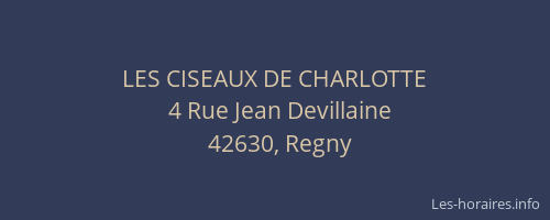 LES CISEAUX DE CHARLOTTE