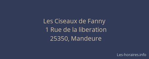Les Ciseaux de Fanny