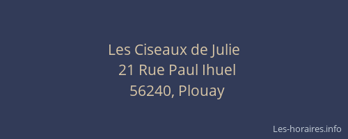 Les Ciseaux de Julie