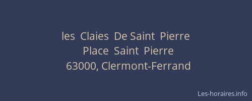 les  Claies  De Saint  Pierre