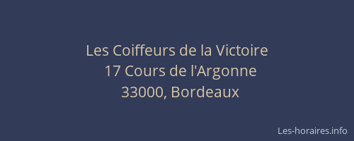 Les Coiffeurs de la Victoire