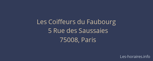 Les Coiffeurs du Faubourg
