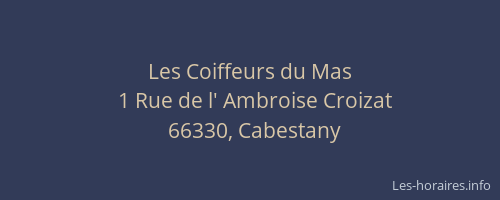 Les Coiffeurs du Mas