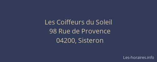 Les Coiffeurs du Soleil