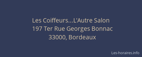 Les Coiffeurs...L'Autre Salon