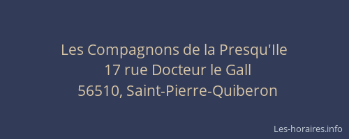Les Compagnons de la Presqu'Ile