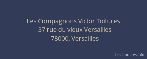 Les Compagnons Victor Toitures