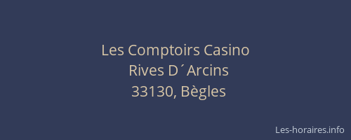 Les Comptoirs Casino