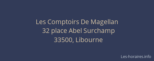 Les Comptoirs De Magellan