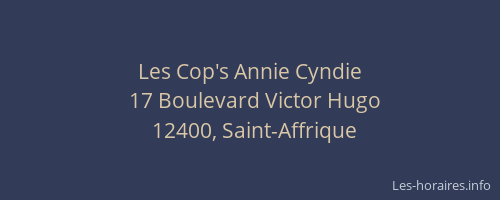 Les Cop's Annie Cyndie