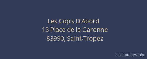 Les Cop's D'Abord