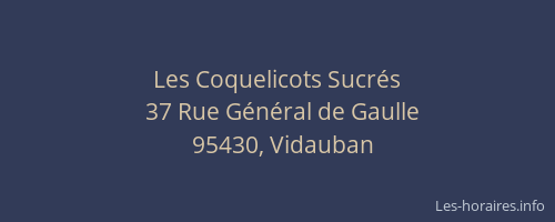 Les Coquelicots Sucrés
