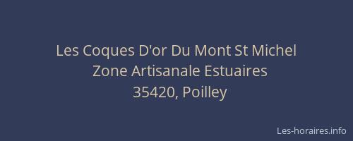 Les Coques D'or Du Mont St Michel