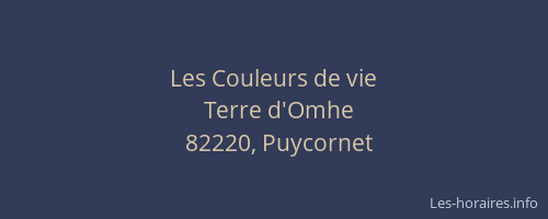 Les Couleurs de vie