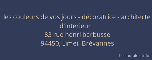 les couleurs de vos jours - d&eacute;coratrice - architecte d'interieur
