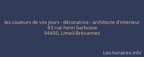 les couleurs de vos jours - décoratrice - architecte d'interieur