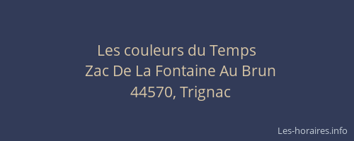 Les couleurs du Temps