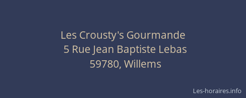 Les Crousty's Gourmande