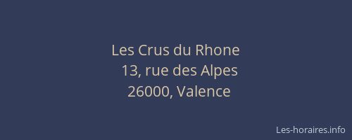 Les Crus du Rhone