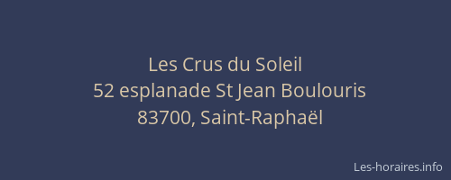 Les Crus du Soleil