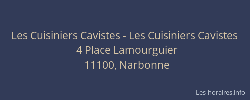 Les Cuisiniers Cavistes - Les Cuisiniers Cavistes