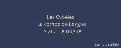 Les Cyb&egrave;les