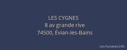 LES CYGNES